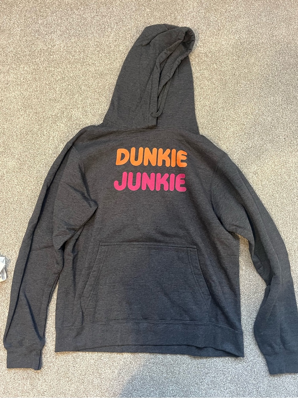Dunkie Junkie Graphic Hoodie - Charcoal Gray